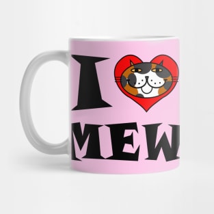 I Heart Cat - Calico Cat Mug